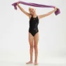 Speedo Boom Logo Placement Flyback Baddräkt female, Black / taffy pink, 5-6Y
