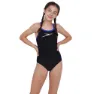 Speedo Boom Placement Muscleback Baddräkt female, Black / beautiful blue, 7-8Y