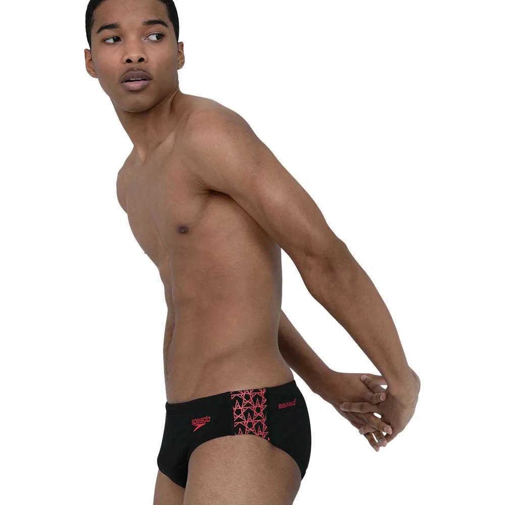 Speedo Boom Star Splice 7 Cm Badbyxor male, Black / fed red