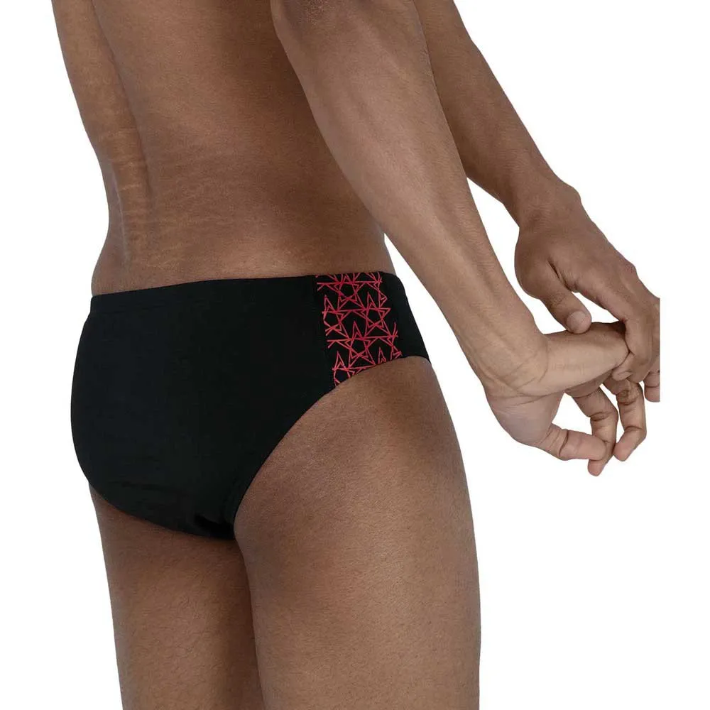 Speedo Boom Star Splice 7 Cm Badbyxor male, Black / fed red
