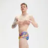 Speedo Club Training Allover 17 Cm Badbyxor male, Indigo glow / orchid shine / green glow / mango / lemon dr