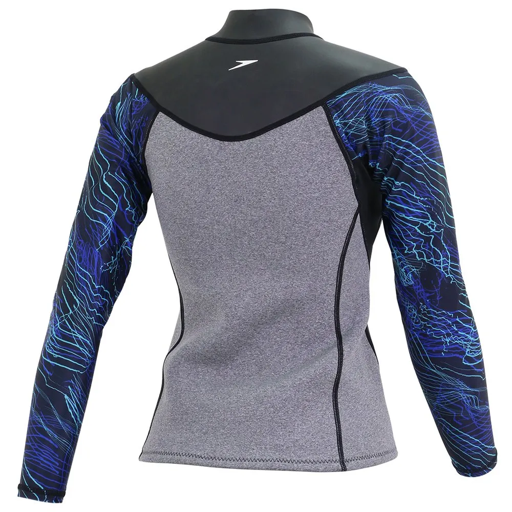 Speedo Combofit Activity Multisport 2mm Neopren Långärmad T-shirt unisex, Black / aquarium, XL