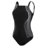 Speedo Crystallux Printed Shaping Shape Comprex Baddräkt female, Black / white