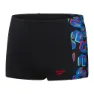 Speedo Digi Allover Panel Badbyxor Boxer male, Black / lava red / neon absinthe / lapis blue / blue flame, 5-6Y