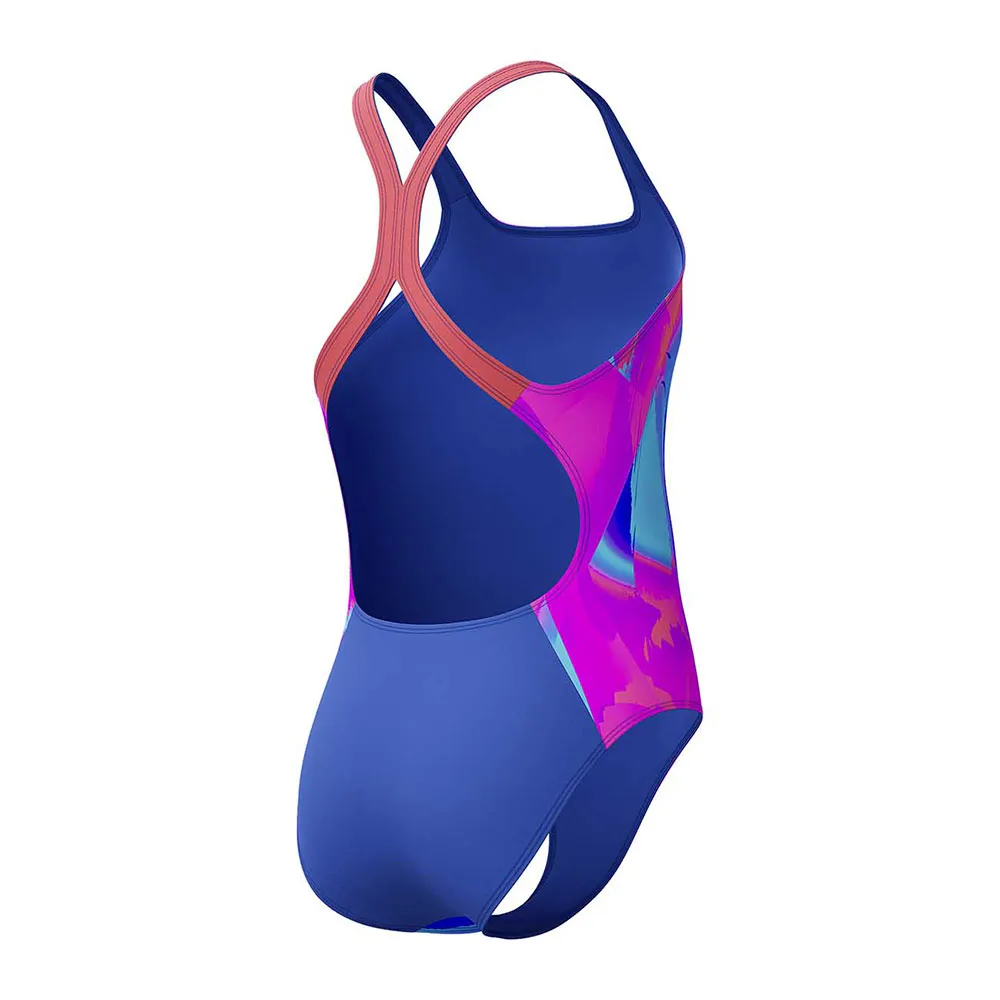 Speedo Digital Allover Powerback Baddräkt female Speedo Digital Allover Powerback Baddräkt female