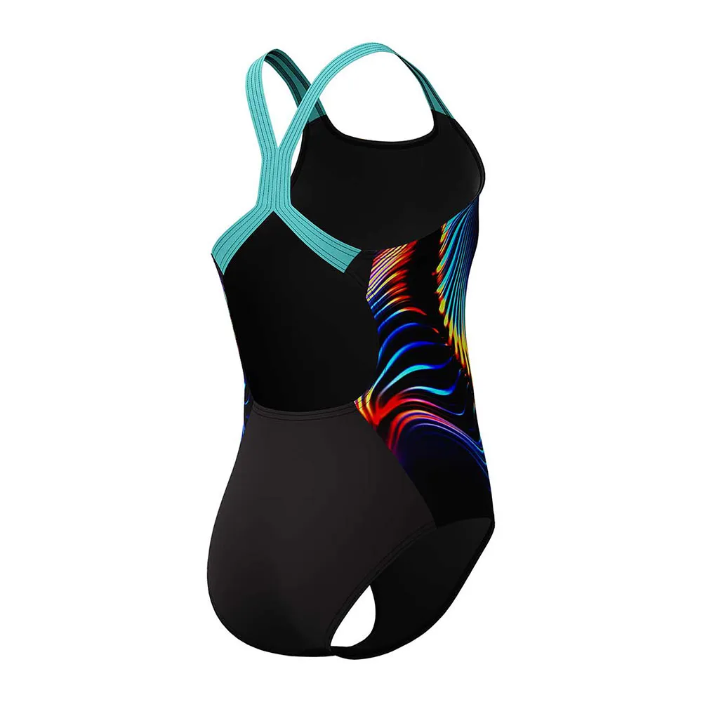 Speedo Digital Placement Powerback Baddräkt female Speedo Digital Placement Powerback Baddräkt female