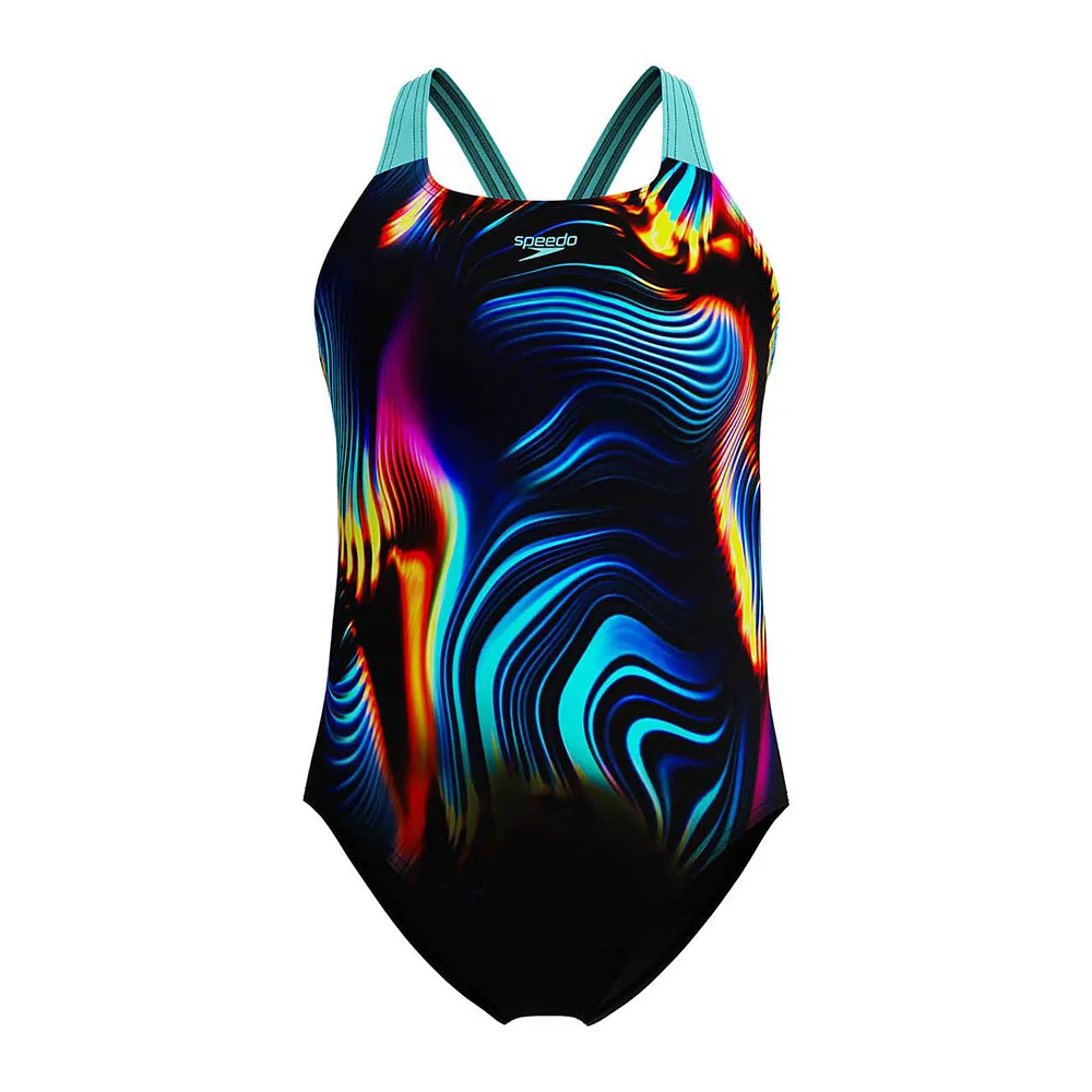 Speedo Digital Placement Powerback Baddräkt female Speedo Digital Placement Powerback Baddräkt female