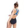 Speedo Digital Placement Splashback Baddräkt female, True navy / cobalt pop / hypersonic blue / orchid shine /, 5-6Y