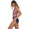 Speedo Digital Placement U-back Baddräkt female, True navy / sky blue / lava red / orange fizz / mango / maro