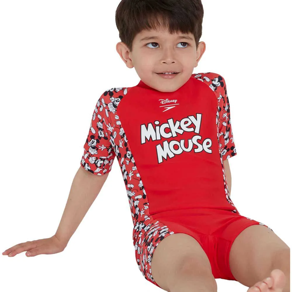 Speedo Disney Mickey Mouse All-in-one Uv-shorts Med Korta ärmar unisex