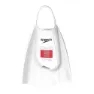 Speedo white / high risk red