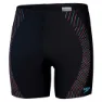 Speedo Duo Logo Print Mid Jammer male, Black / mandarin peel / dark teal
