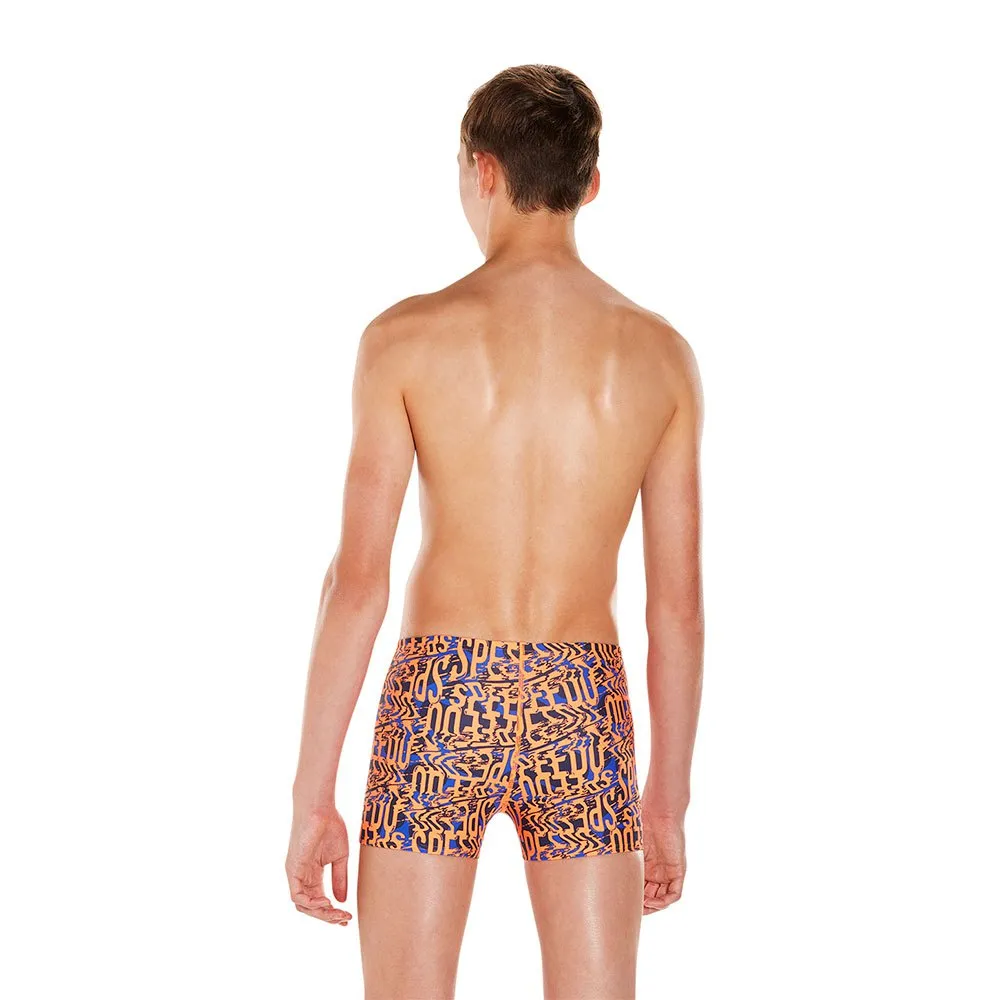 Speedo Electric Spritz Allover Badbyxor Boxer male, Amparo blue / navy / fluo orange Speedo Electric Spritz Allover Badbyxor Boxer male, Amparo blue / navy / fluo orange