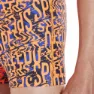 Speedo Electric Spritz Allover Badbyxor Boxer male, Amparo blue / navy / fluo orange