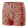 Speedo Electric Spritz Allover Badbyxor Boxer male, Amparo blue / navy / fluo orange