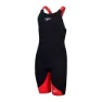 Speedo Fastskin Lzr Ignite Kneeskin Tävlingsswimsuit female, Black / flame red, 7-8Y
