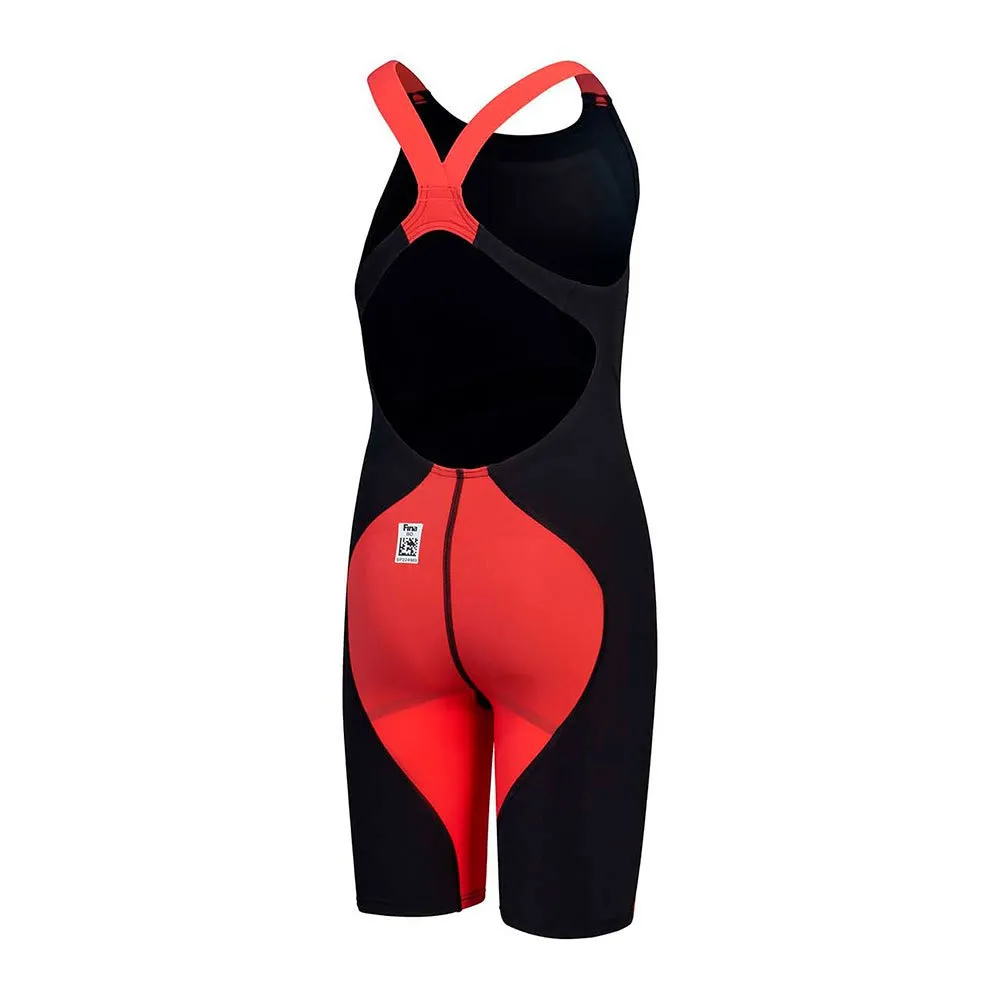 Speedo Fastskin Lzr Ignite Kneeskin Tävlingsswimsuit female, Black / flame red, 7-8Y Speedo Fastskin Lzr Ignite Kneeskin Tävlingsswimsuit female, Black / flame red, 7-8Y
