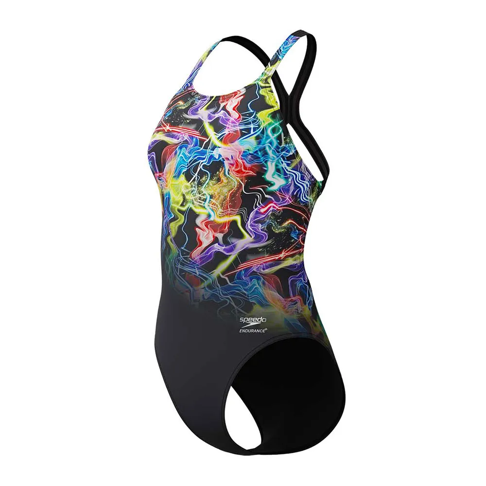 Speedo Fl Placement Printed Powerback Baddräkt female