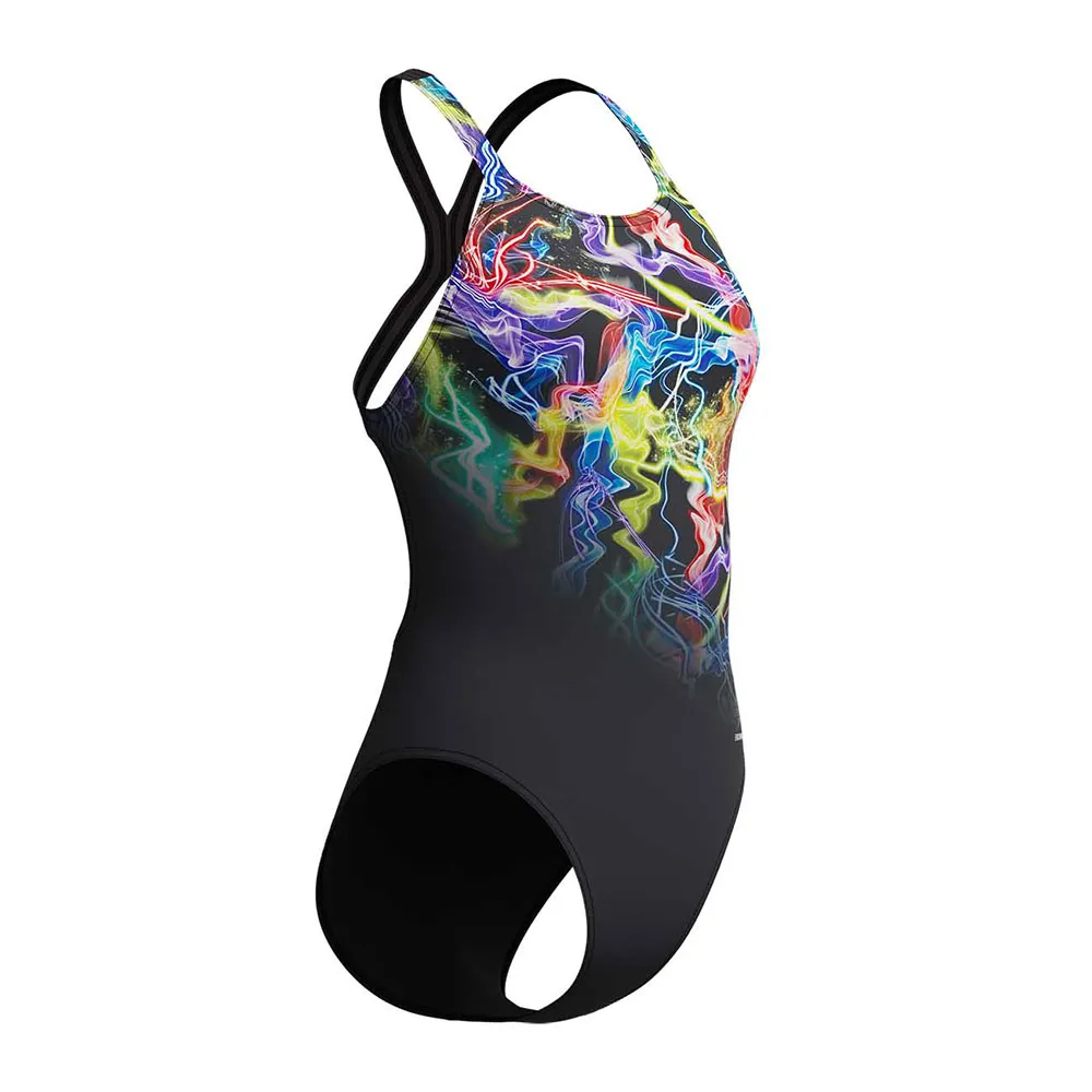 Speedo Fl Placement Printed Powerback Baddräkt female