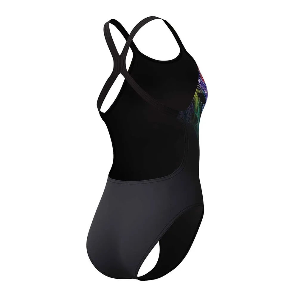 Speedo Fl Placement Printed Powerback Baddräkt female