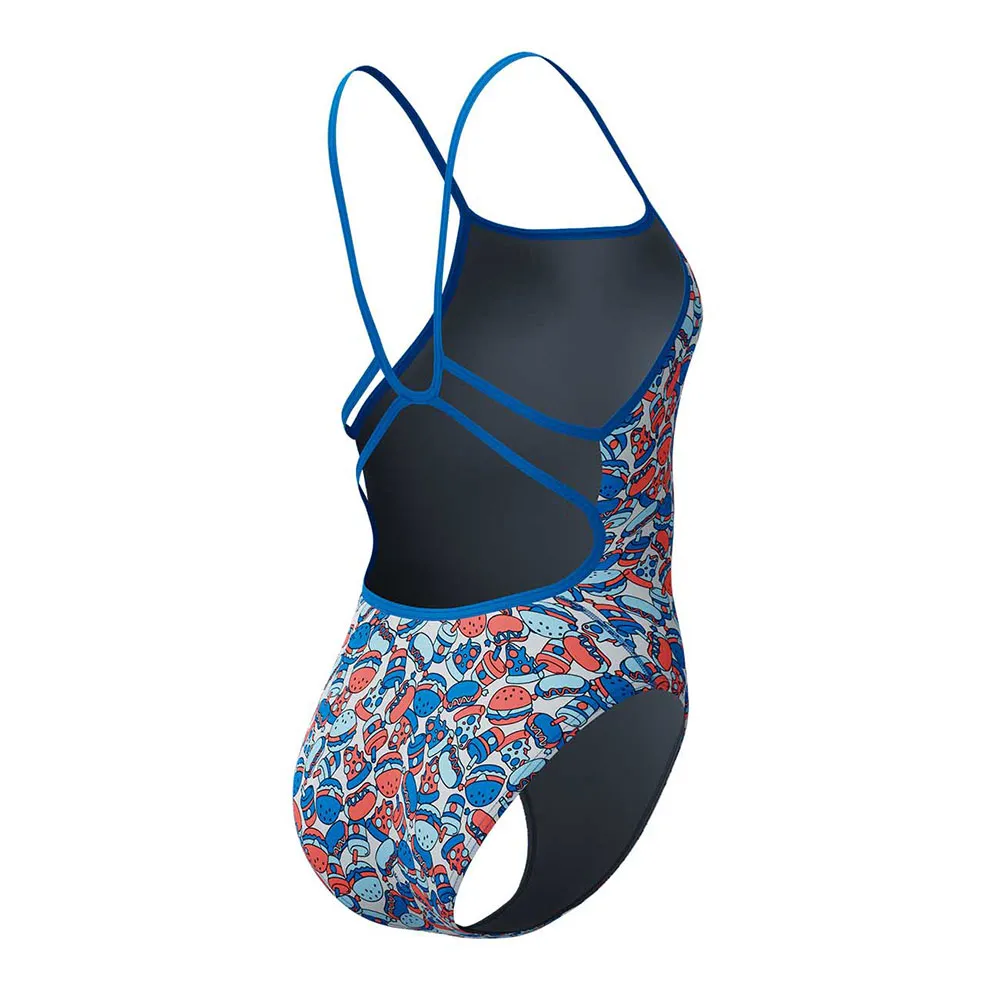 Speedo Fl Printed Web Back Baddräkt female Speedo Fl Printed Web Back Baddräkt female