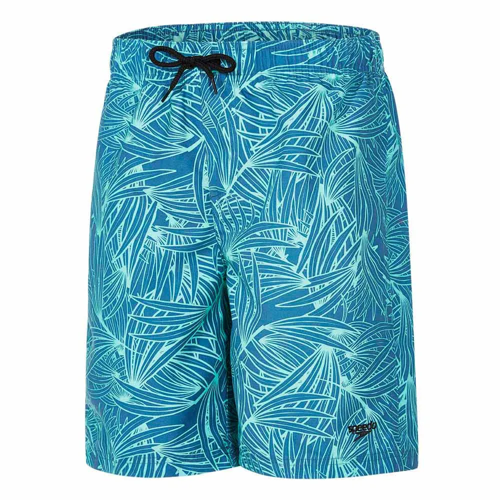 Speedo Forestfield Printed Leisure 17´´ Simshorts male, Stellar / turquoise, 8-9Y