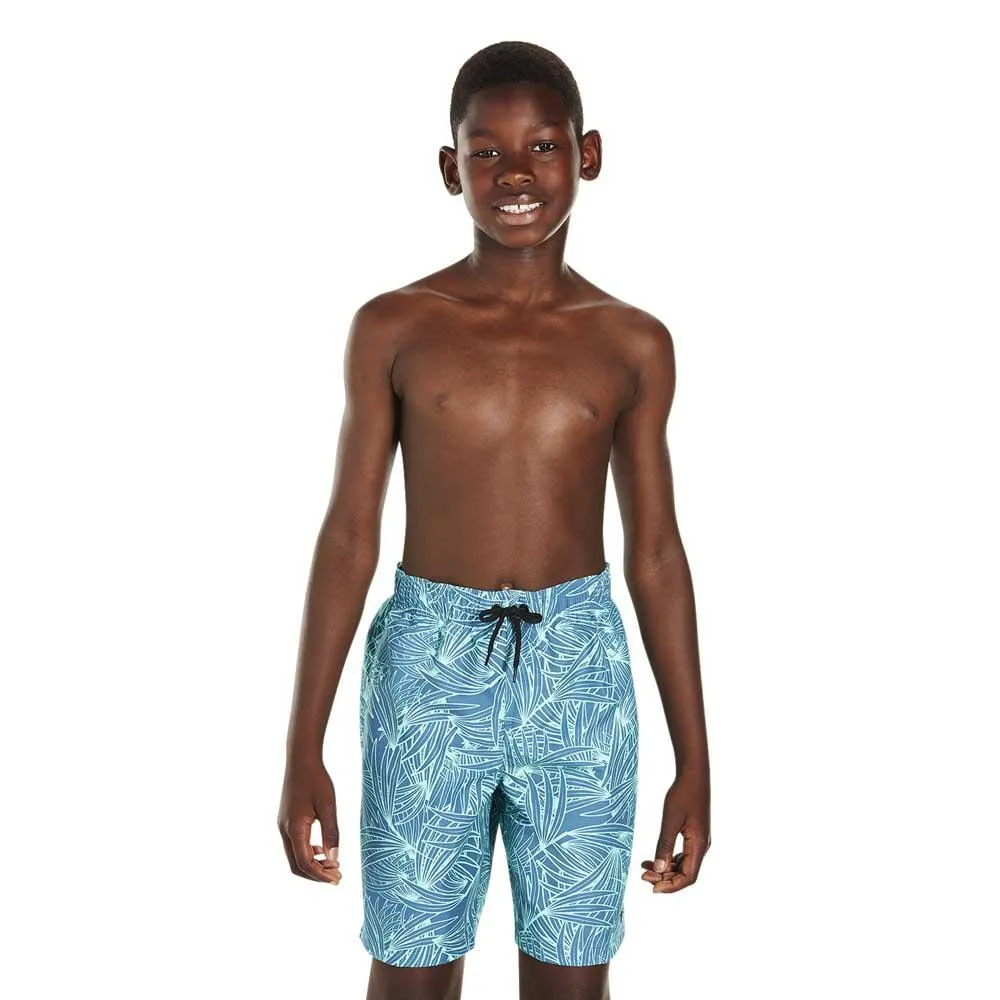 Speedo Forestfield Printed Leisure 17´´ Simshorts male, Stellar / turquoise, 8-9Y