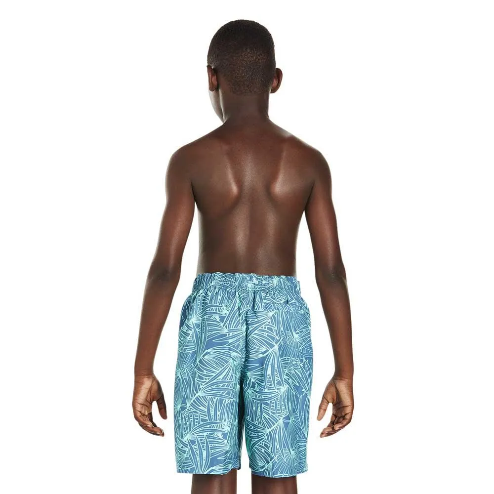 Speedo Forestfield Printed Leisure 17´´ Simshorts male, Stellar / turquoise, 8-9Y