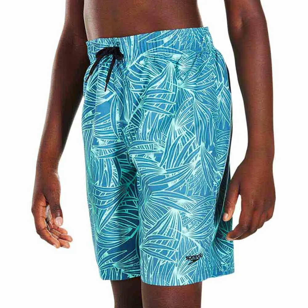 Speedo Forestfield Printed Leisure 17´´ Simshorts male, Stellar / turquoise, 8-9Y