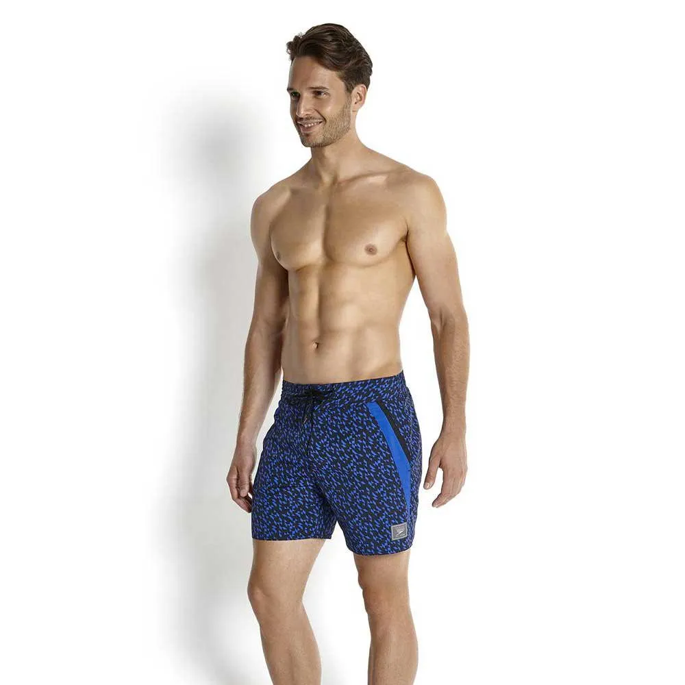 Speedo Fun Explosion Retro Leisure 16´´ Simshorts male, Black / deep peri