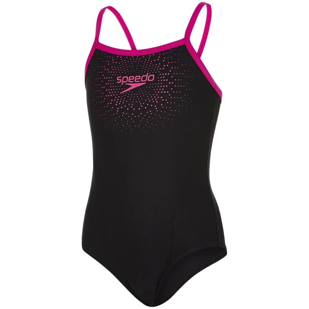 Speedo Gala Logo Muscleback Baddräkt female, Black / electric pink, 15-16Y Speedo Gala Logo Muscleback Baddräkt female, Black / electric pink, 15-16Y