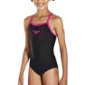 Speedo Gala Logo Muscleback Baddräkt female, Black / electric pink, 15-16Y