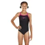 Speedo Gala Logo Muscleback Baddräkt female, Black / electric pink, 15-16Y