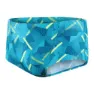 Speedo Geo Stripe V 17 Cm Club Training Allover Badbyxor Boxer male, Nordic teal / adriatic / fluo yellow