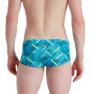 Speedo Geo Stripe V 17 Cm Club Training Allover Badbyxor Boxer male, Nordic teal / adriatic / fluo yellow