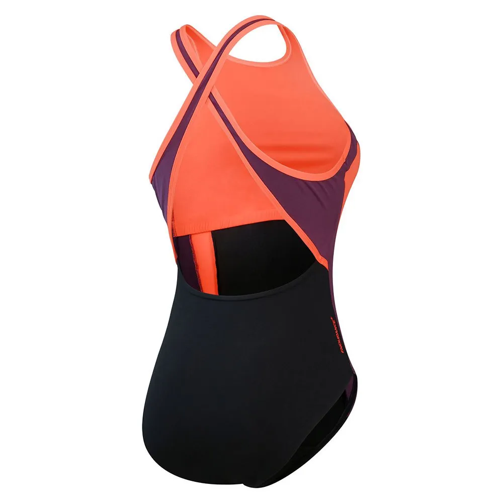 Speedo High Neck Splice Cross Back Baddräkt female Speedo High Neck Splice Cross Back Baddräkt female