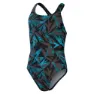 Speedo Hyper Boom Allover Medalist Baddräkt female, Black / bolt / dove grey, 5-6Y