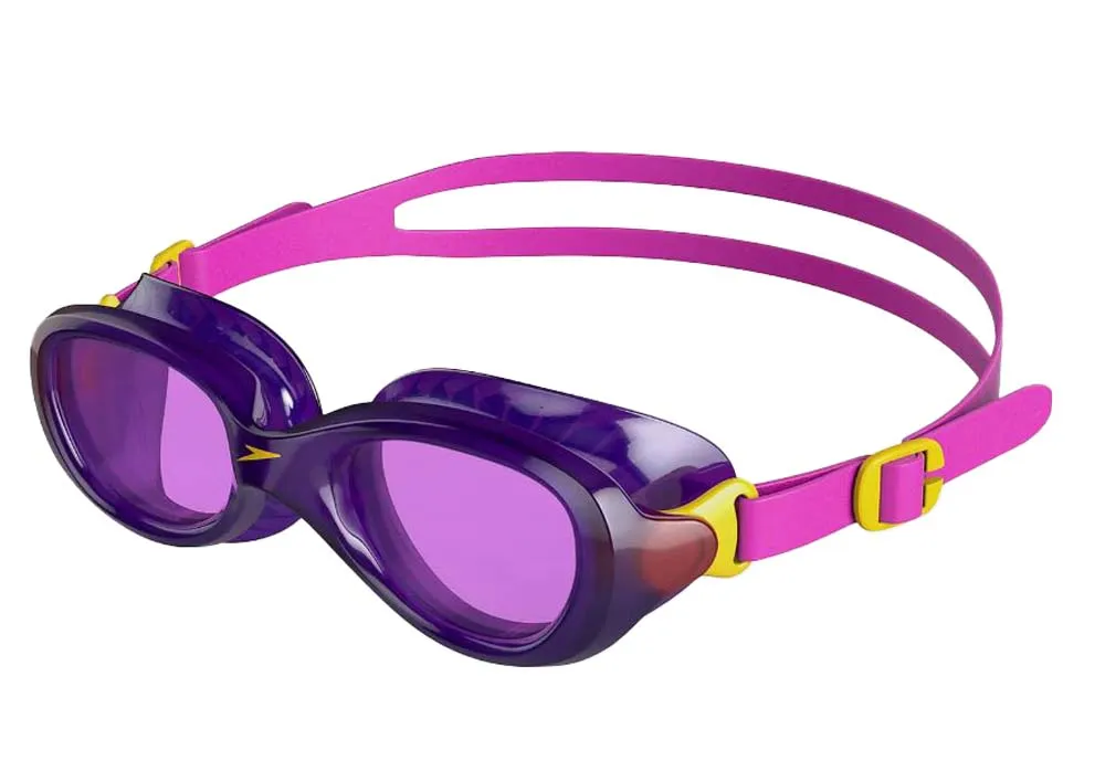 Speedo Juniors' Futura Classic Goggles, Ecstatic Pink/Violet, One Size