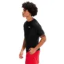 Speedo Kortärmad Rashguard unisex, Black / white, XS