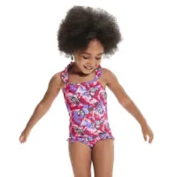 Speedo Learn To Swim Printed Frill Thinstrap Baddräkt female