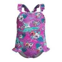 Speedo Learn To Swim Printed Frill Thinstrap Baddräkt female
