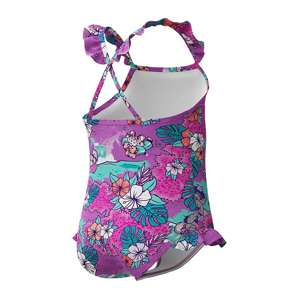 Speedo Learn To Swim Printed Frill Thinstrap Baddräkt female Speedo Learn To Swim Printed Frill Thinstrap Baddräkt female