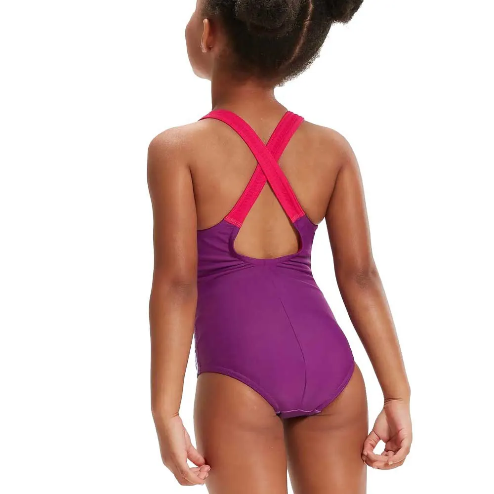 Speedo Learn To Swim Printed Racerback Baddräkt female Speedo Learn To Swim Printed Racerback Baddräkt female