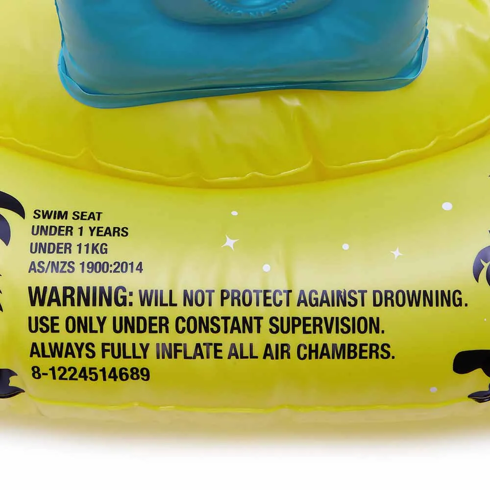 Speedo Learn To Swim Swim Seat 0-1 Badmadrass unisex, Bright yellow / black / azure blue, Up to 11kg