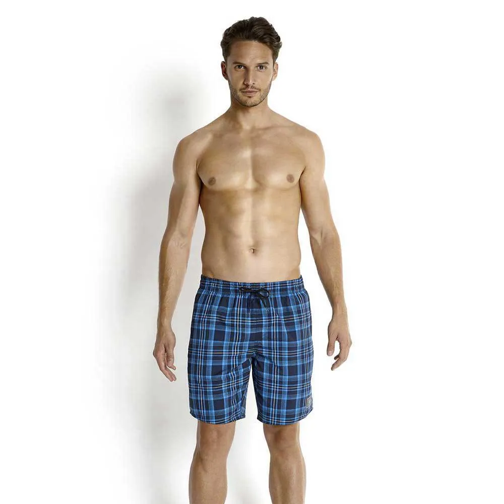 Speedo Line Check Yarn Dyed Leisure 18´´ Simshorts male, Navy / powder blue / fresh water / white Speedo Line Check Yarn Dyed Leisure 18´´ Simshorts male, Navy / powder blue / fresh water / white