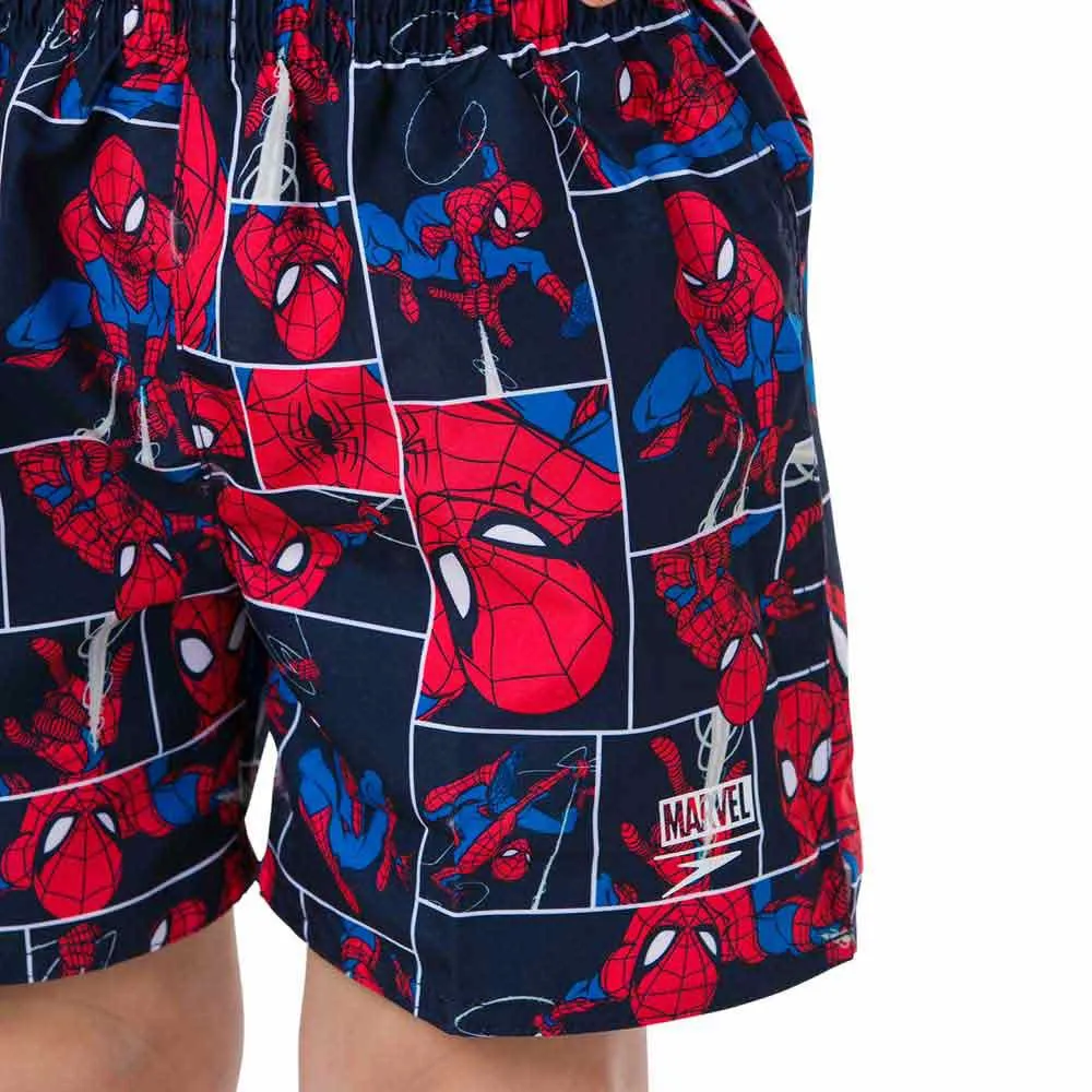 Speedo Marvel Spiderman 11´´ Simshorts male, Navy / lava red / neon blue, 12-24MON