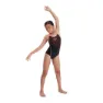 Speedo Medley Logo Medalist Eco Enduraflex Baddräkt female, Black / siren red, 5-6Y