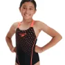 Speedo Medley Logo Medalist Eco Enduraflex Baddräkt female, Black / siren red, 5-6Y