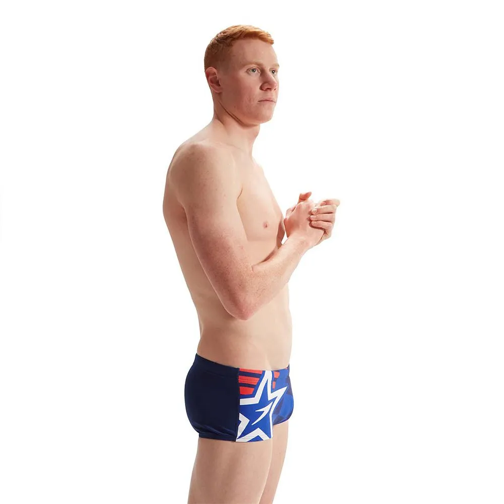 Speedo Placement Digital 17 Cm Badbyxor male, Cerulean blue / true cobalt / watermelon / white Speedo Placement Digital 17 Cm Badbyxor male, Cerulean blue / true cobalt / watermelon / white