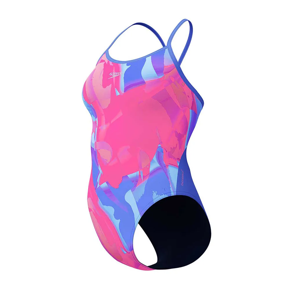 Speedo Placement Digital Turnback Baddräkt female Speedo Placement Digital Turnback Baddräkt female